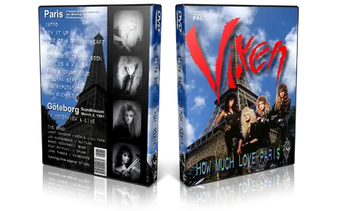 Artwork Cover of Vixen Compilation DVD Paris 1991 Audience