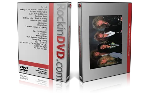 Artwork Cover of Whitesnake 1997-11-16 DVD Moscow Proshot