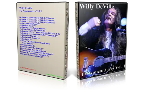 Artwork Cover of Willy DeVille Compilation DVD TV Appearances Vol 1 Proshot