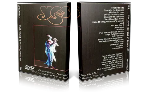 Artwork Cover of Yes 1991-05-09 DVD Denver Audience