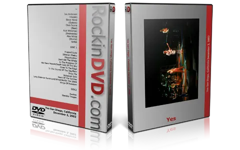 Artwork Cover of Yes 2002-12-02 DVD San Diego Audience