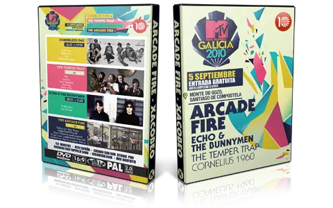 Artwork Cover of Arcade Fire 2010-09-05 DVD Santiago de Compostela Proshot