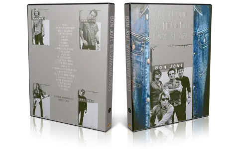 Artwork Cover of Bon Jovi 2003-03-09 DVD Washington Audience