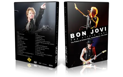 Artwork Cover of Bon Jovi 2010-03-17 DVD Detroit Audience
