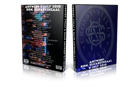 Artwork Cover of CSNY 2010-07-09 DVD Antwerp Audience
