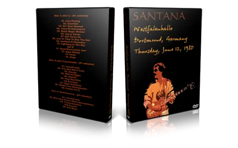 Artwork Cover of Carlos Santana 1980-06-12 DVD Dortmund Proshot