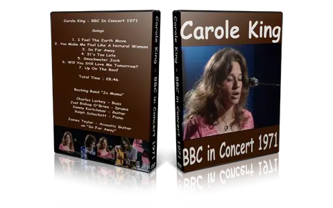 Artwork Cover of Carole King Compilation DVD BBC In Concert 1971 Proshot