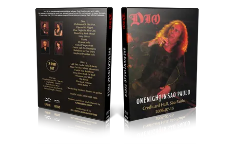 Artwork Cover of Dio 2006-07-15 DVD Sao Paulo Audience
