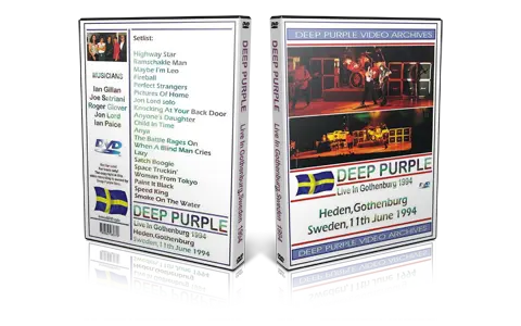 Artwork Cover of Deep Purple 1994-06-11 DVD Gothenburg Audience