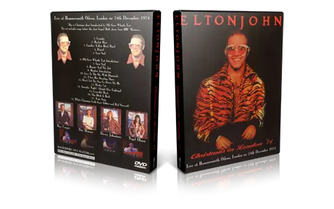 Artwork Cover of Elton John 1974-12-24 DVD London Proshot