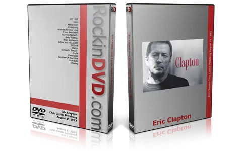 Artwork Cover of Eric Clapton 1992-08-11 DVD Pittsburgh Audience