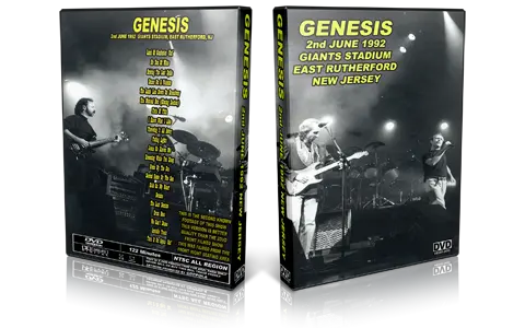 Artwork Cover of Genesis 1992-06-02 DVD East Rutherford Audience