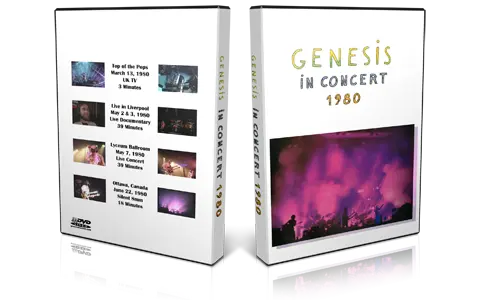 Artwork Cover of Genesis Compilation DVD Live 1980 Audience