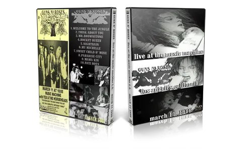 Artwork Cover of Guns N Roses 1986-09-13 DVD Los Angeles Audience