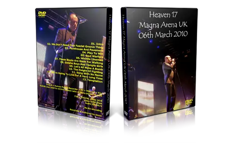 Artwork Cover of Heaven 17 2010-03-06 DVD  Sheffield Proshot