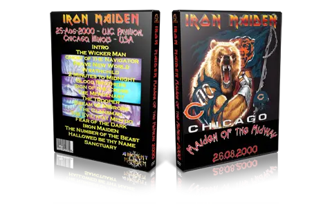 Artwork Cover of Iron Maiden 2000-08-26 DVD Chicago Audience