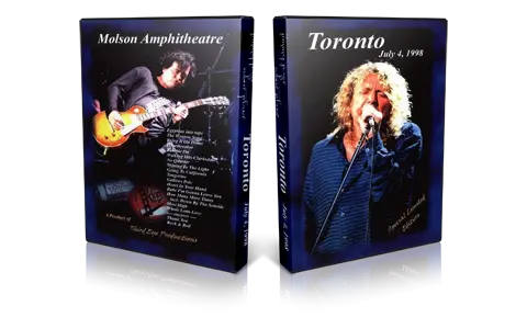 Artwork Cover of Jimmy Page and Robert Plant 1998-07-04 DVD Toronto Audience