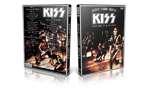 Artwork Cover of KISS 1976-01-26 DVD Detroit Proshot