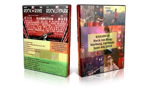 Artwork Cover of Kasabian 2010-06-04 DVD Nurburgring Proshot