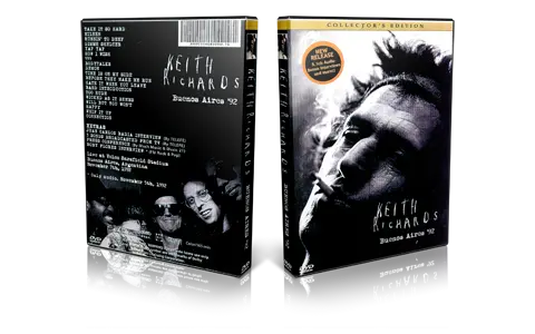 Artwork Cover of Keith Richards 1992-11-07 DVD Buenos Aires Proshot