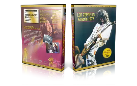 Artwork Cover of Led Zeppelin 1977-07-17 DVD Seattle Proshot