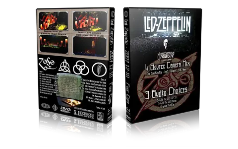 Artwork Cover of Led Zeppelin 2007-12-10 DVD London Audience