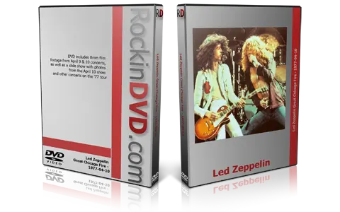 Artwork Cover of Led Zeppelin Compilation DVD Great Chicago Fire Audience