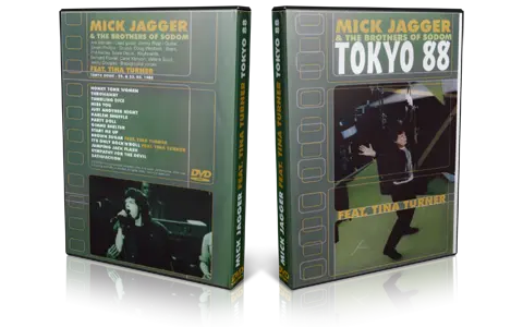 Artwork Cover of Mick Jagger Compilation DVD Tokyo 88 Proshot