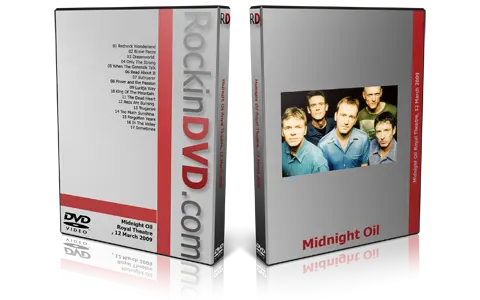 Artwork Cover of Midnight Oil 2009-03-12 DVD Canberra Audience
