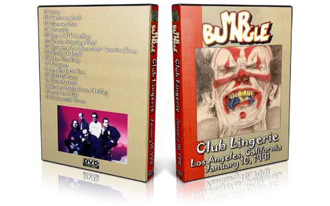 Artwork Cover of Mr Bungle 1991-01-10 DVD Los Angeles Proshot