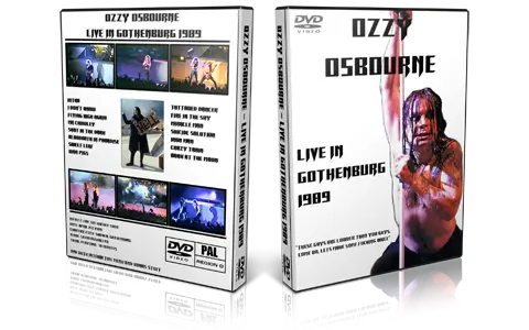 Artwork Cover of Ozzy Osbourne 1989-04-07 DVD Gothenburg Audience