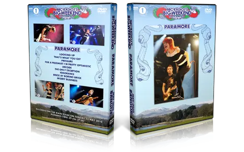 Artwork Cover of Paramore 2010-05-23 DVD Bangor Proshot