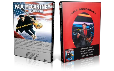 Artwork Cover of Paul McCartney 2002-09-21 DVD Milwaukee Audience