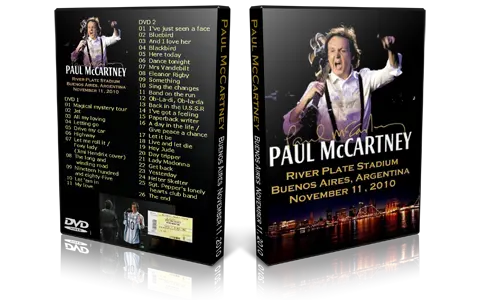 Artwork Cover of Paul McCartney 2010-11-11 DVD Buenos Aires Proshot