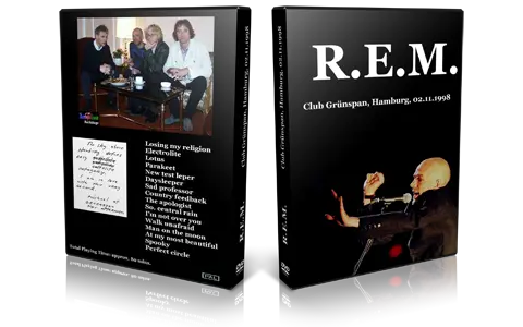 Artwork Cover of REM 1998-11-02 DVD Friesland Proshot