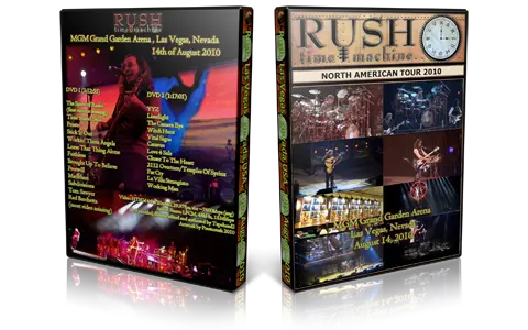 Artwork Cover of Rush 2010-08-14 DVD Las Vegas Audience