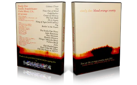 Artwork Cover of Steely Dan 2003-07-23 DVD Costa Mesa Audience