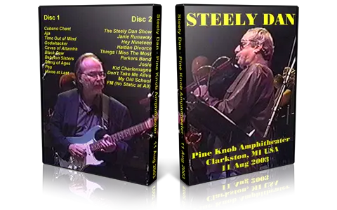 Artwork Cover of Steely Dan 2003-08-11 DVD Clarkston Proshot