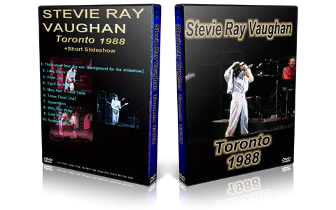 Artwork Cover of Stevie Ray Vaughan Compilation DVD Toronto 1988 Audience