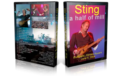 Artwork Cover of Sting 2004-10-11 DVD Budapest Audience
