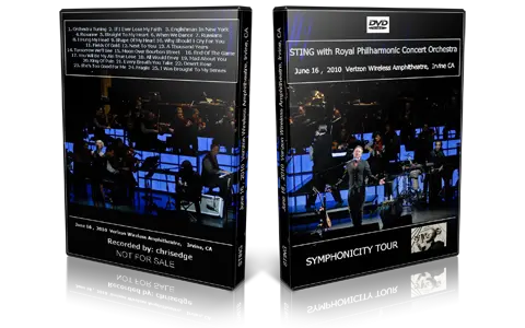 Artwork Cover of Sting 2010-06-16 DVD Irvine Audience