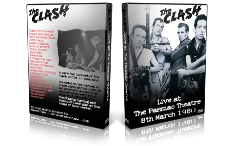 Artwork Cover of The Clash 1980-03-08 DVD Passaic Proshot