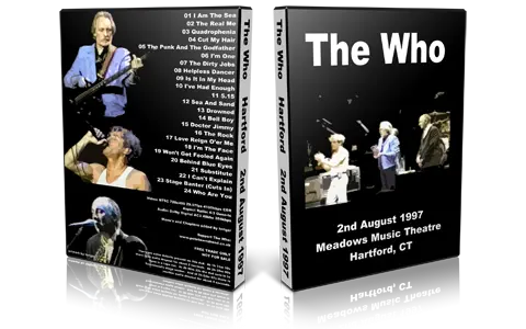 Artwork Cover of The Who 1997-08-02 DVD Hartford Audience