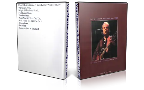 Artwork Cover of Van Morrison 1981-05-23 DVD Rotterdam Proshot