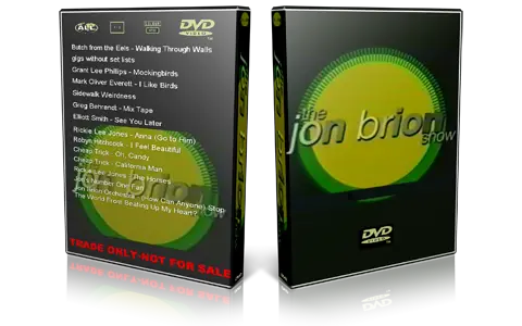 Artwork Cover of Various Artists 1999-00-00 DVD 1999 Jon Brion Show Proshot