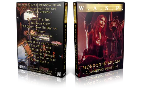 Artwork Cover of Wasp 1997-02-03 DVD Milan Audience