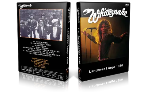 Artwork Cover of Whitesnake 1980-10-05 DVD Largo Proshot
