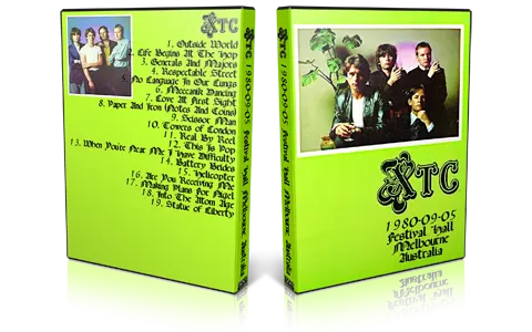 Artwork Cover of XTC 1980-09-05 DVD Melbourne Proshot