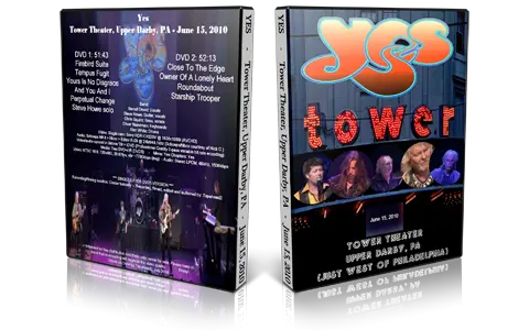 Artwork Cover of Yes 2010-06-15 DVD Upper Darby Audience