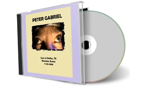 Artwork Cover of Peter Gabriel 1993-07-29 CD Dallas Audience